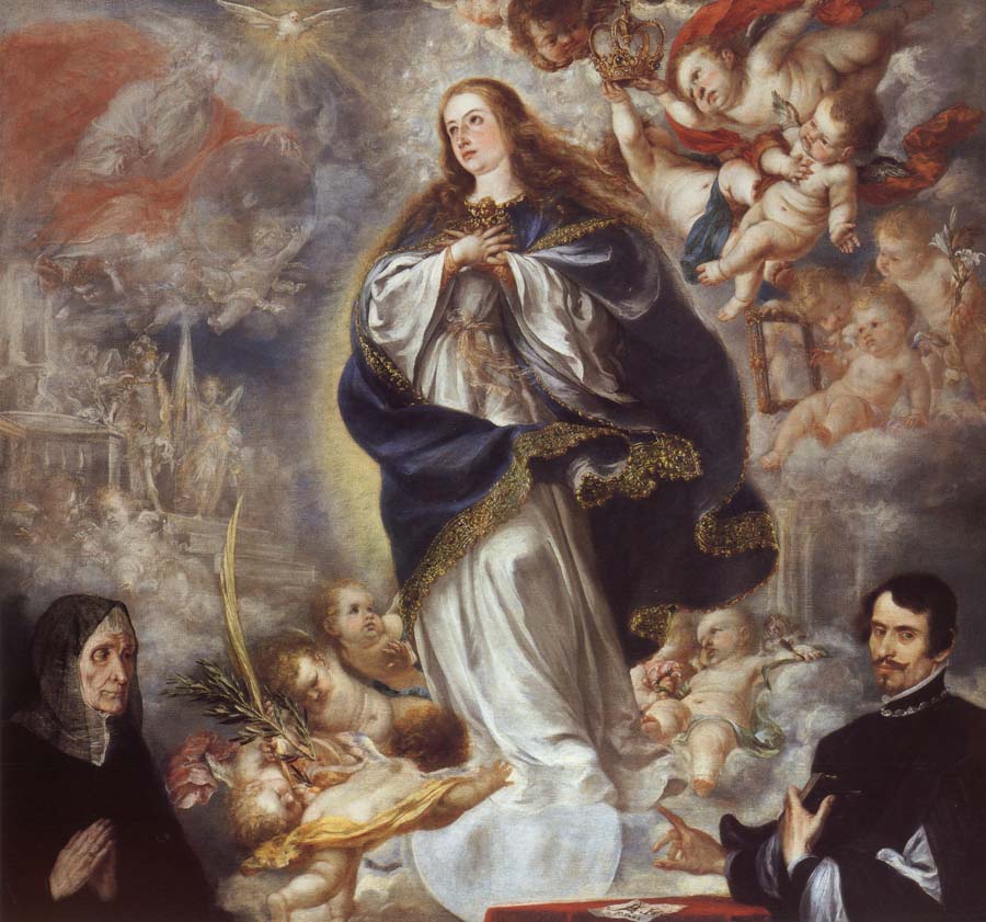 The Immaculate Conception of the Virgin,with Two Donors